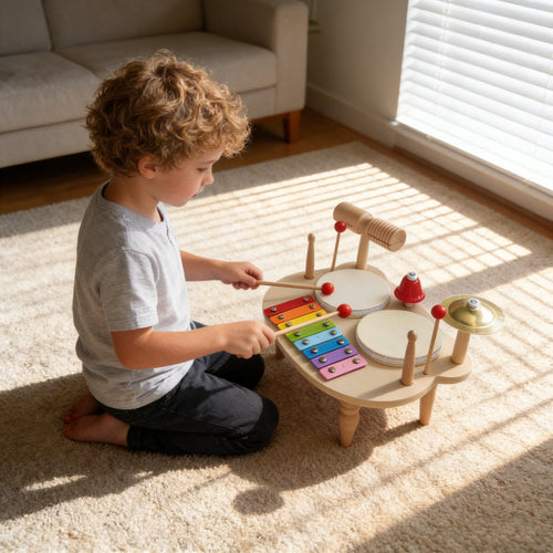 Your Baby’s First Symphony: Why This All-in-One Wooden Music Station is a Montessori Must-Have