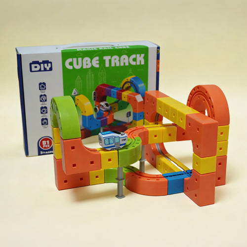 Block Train Track Set