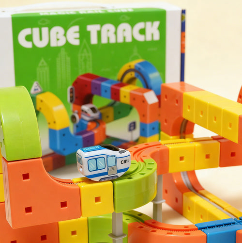 Block Train Track Set