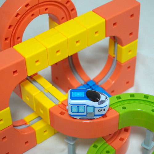 Block Train Track Set