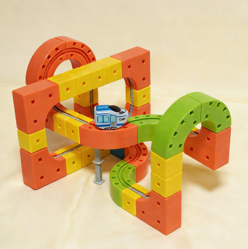 Block Train Track Set