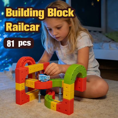 Block Train Track Set