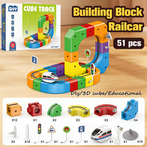 Cube Track Train Toy