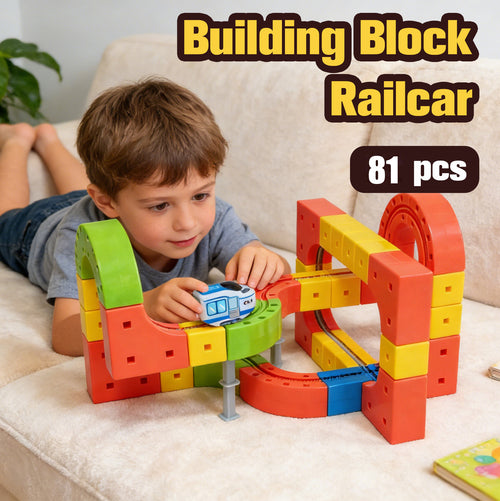 Block Train Track Set