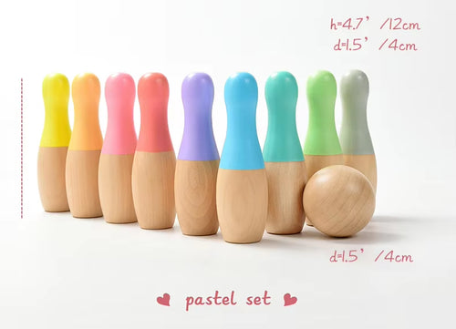 Wooden Bowling Toys