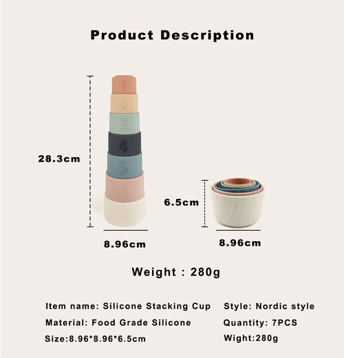 Silicone Stacking Cups