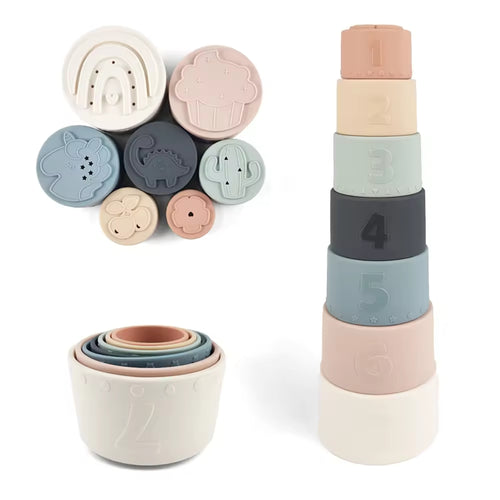 Silicone Stacking Cups
